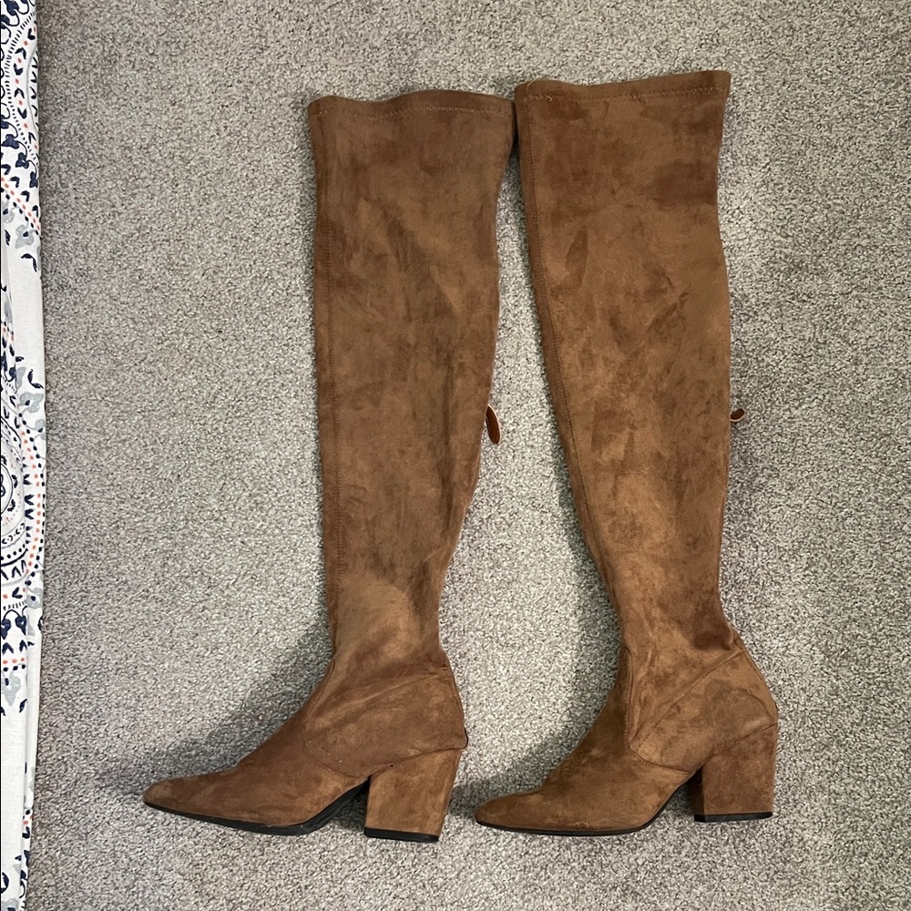 Amazon Tan Over-the-Knee Boots